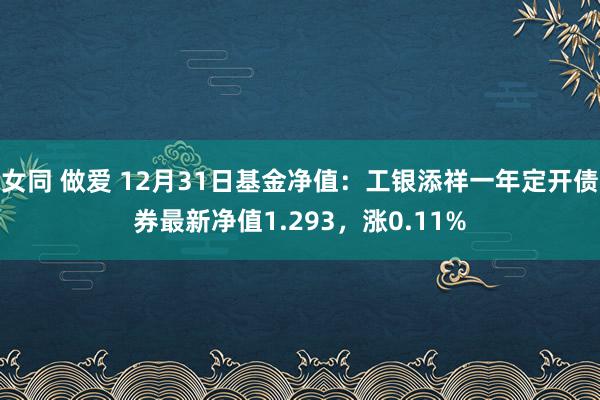 女同 做爱 12月31日基金净值：工银添祥一年定开债券最新净值1.293，涨0.11%